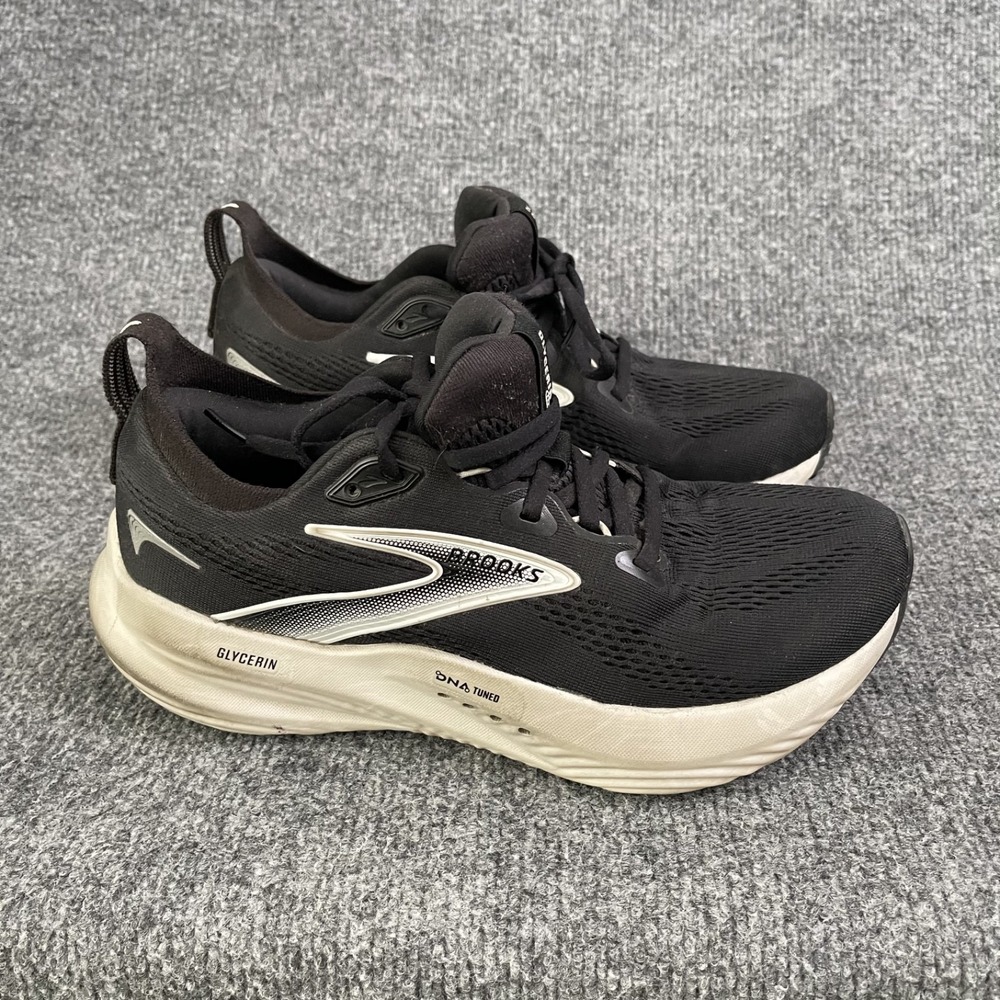 Brooks Glycerin 22 Shoe Women's Size 8 B Running Sneakers Black White1204341B090